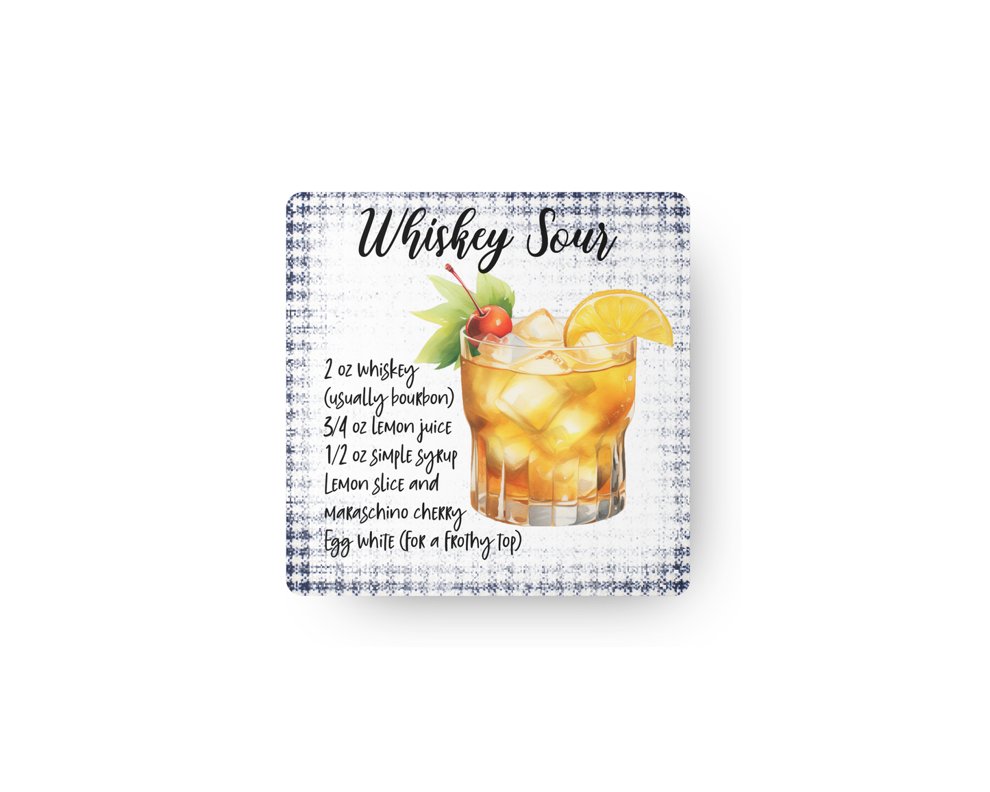 Cocktail Recipe Magnet (set of 20)