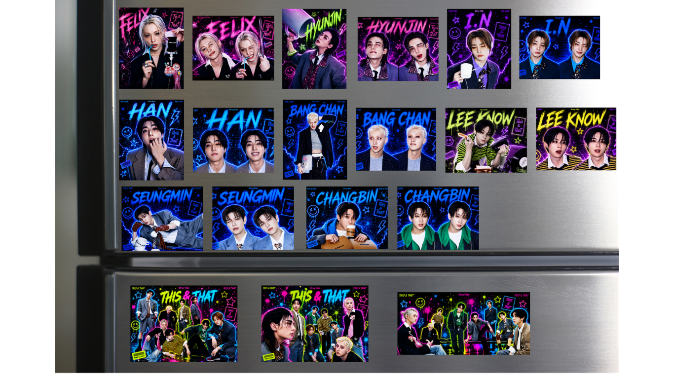 KPOP - SKZ Magnets - This & That (set of 19)