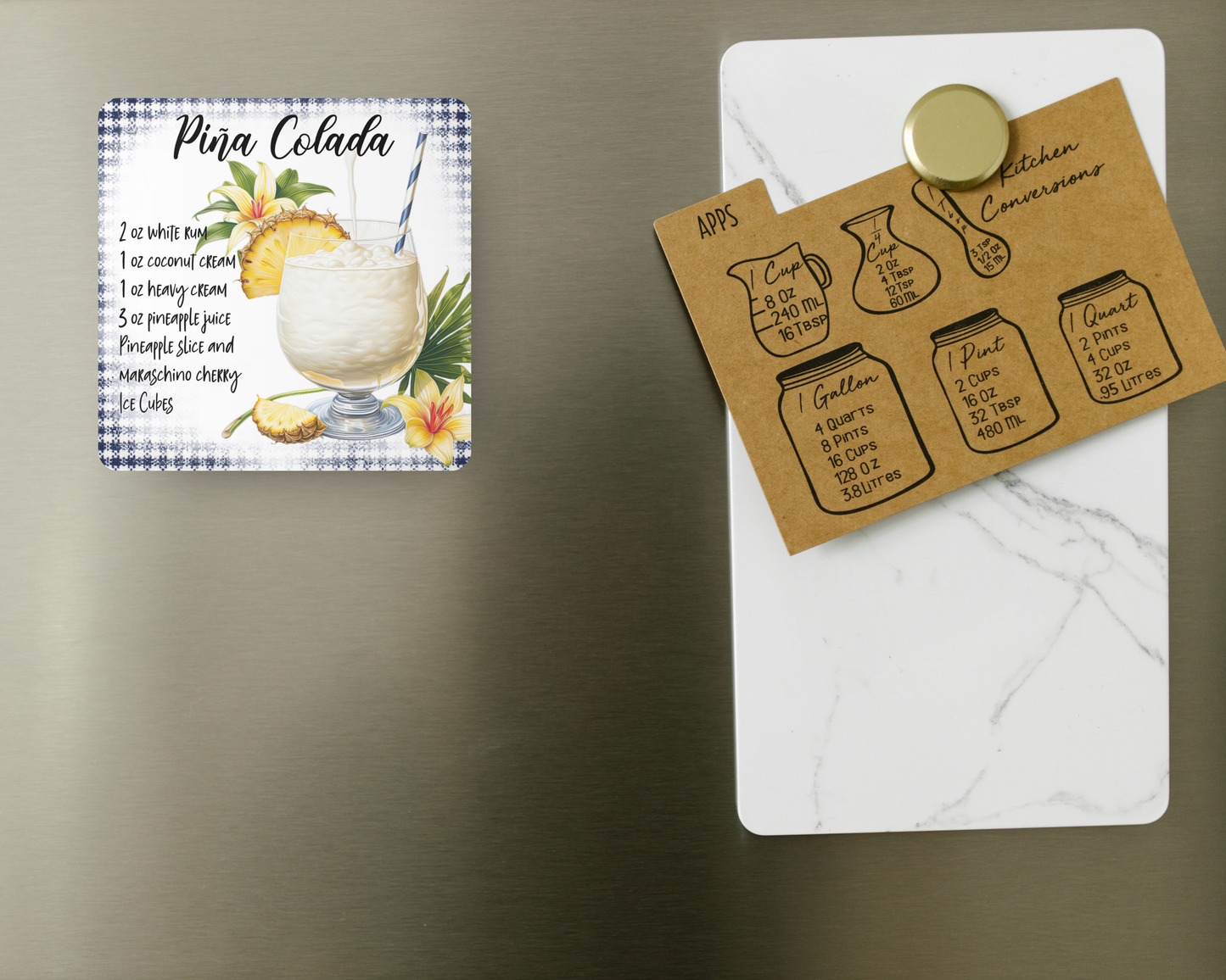 Cocktail Recipe Magnet (set of 20)