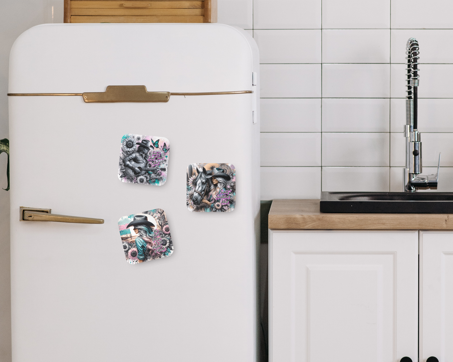 Cowgirl Magnets (set of 20)