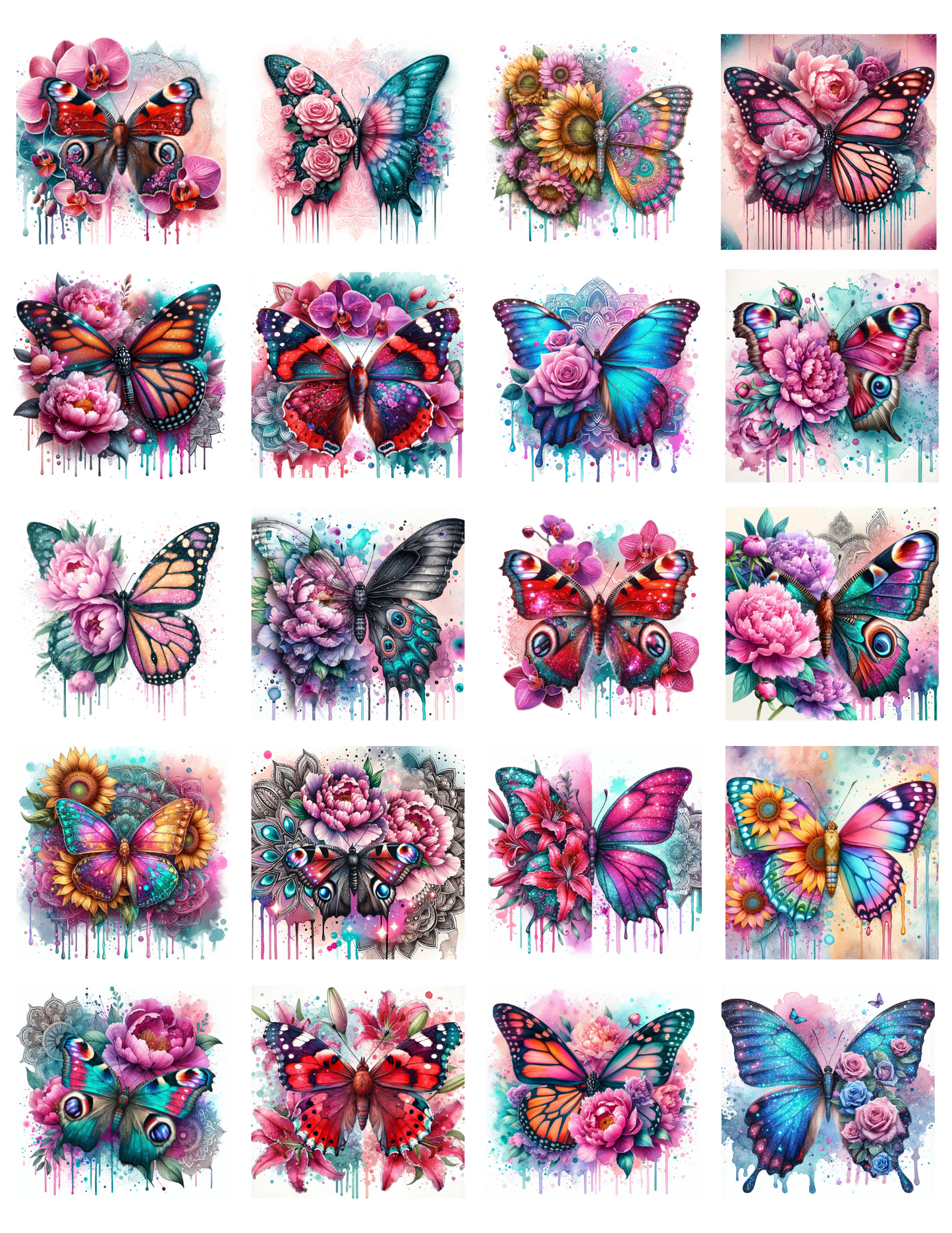 Butterfly Magnets (set of 20)