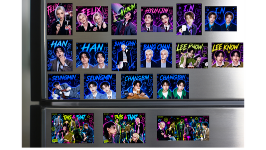 KPOP - SKZ Magnets - This & That (set of 19)