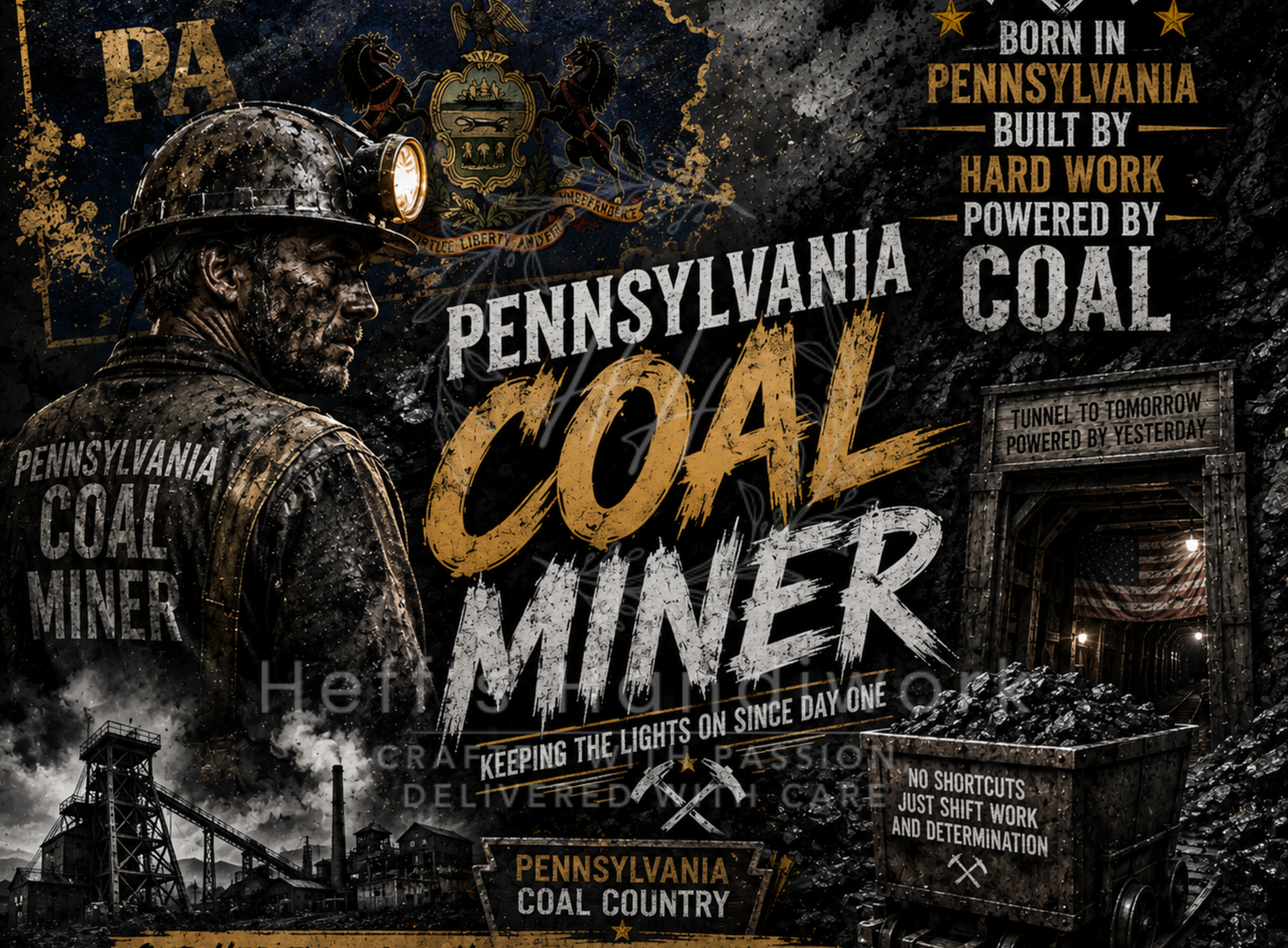Coal Miner 20 oz Stainless Steel Tumbler