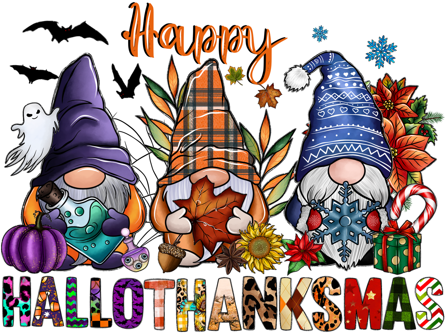 20 oz Sublimation Wraps-Gnomes