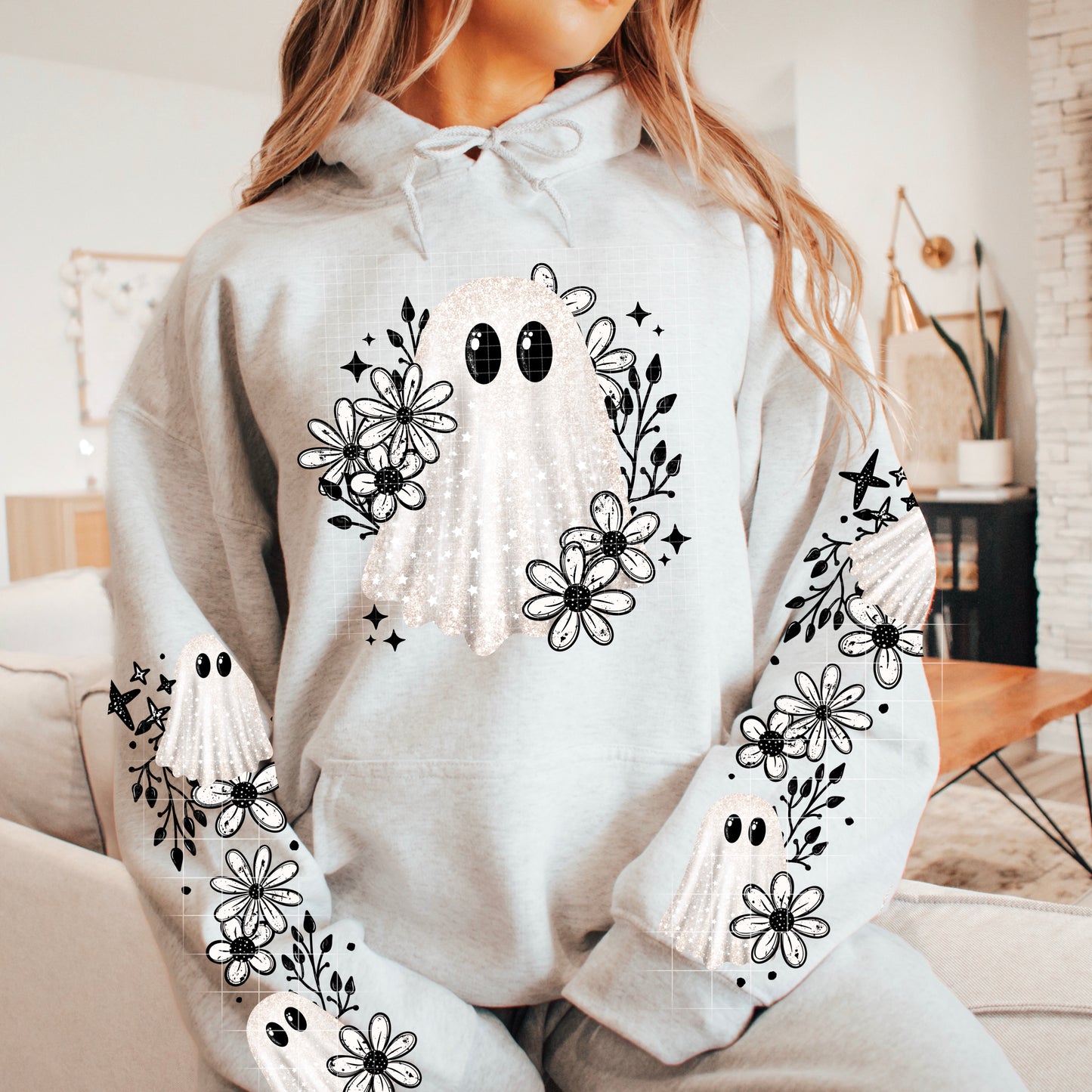 Grunge Florals Ghostie with Optional Sleeve