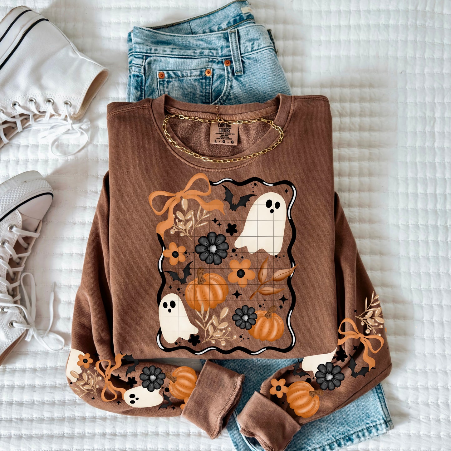 Fall Ghostie Frame w/ Optional Sleeve
