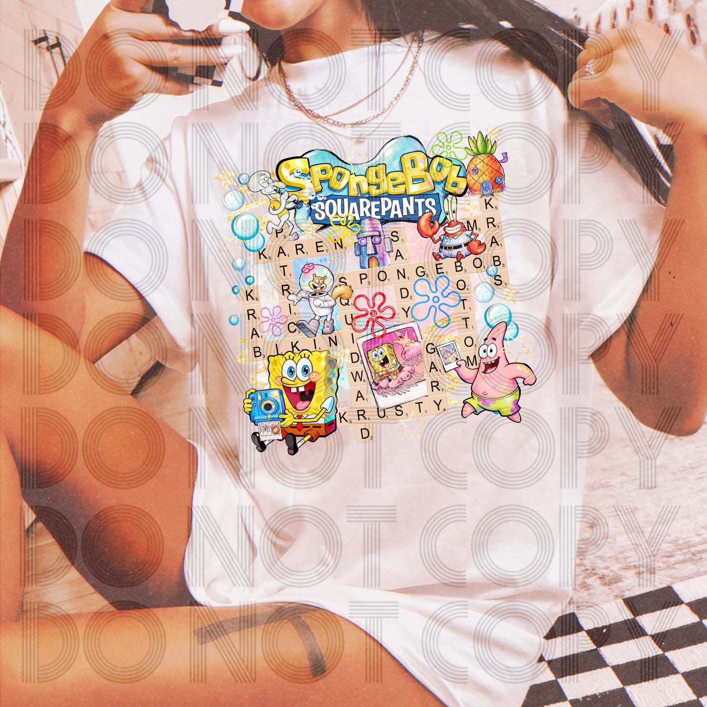 Scrabble Sponge with Optional Sleeve