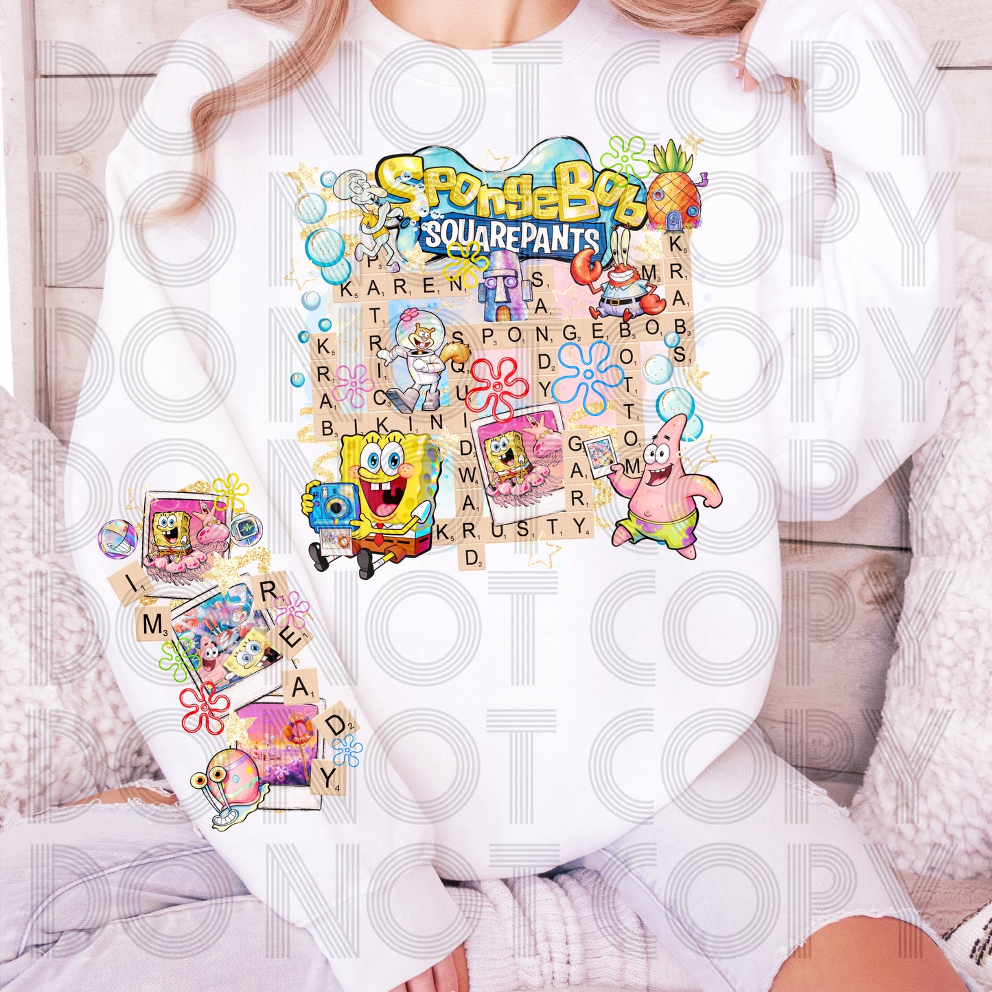 Scrabble Sponge with Optional Sleeve