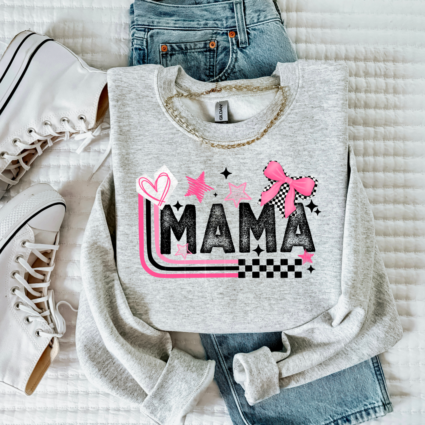Mama Pink Stars
