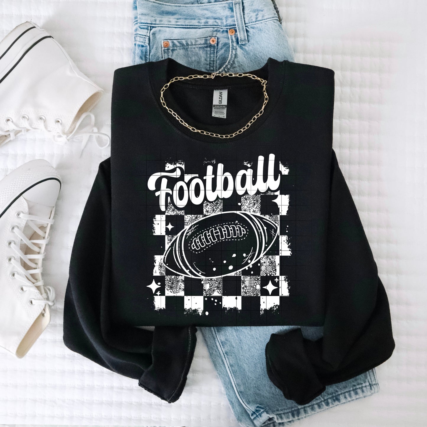 Football Distressed Single Color