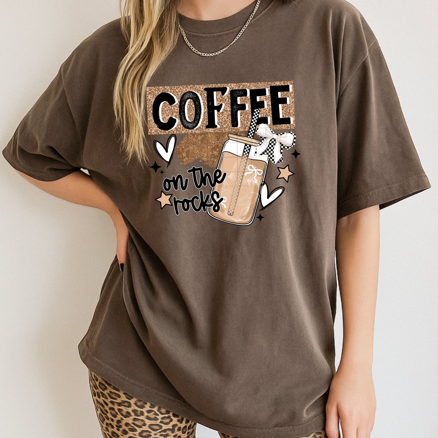 Coffee on the Rocks Glass Cup