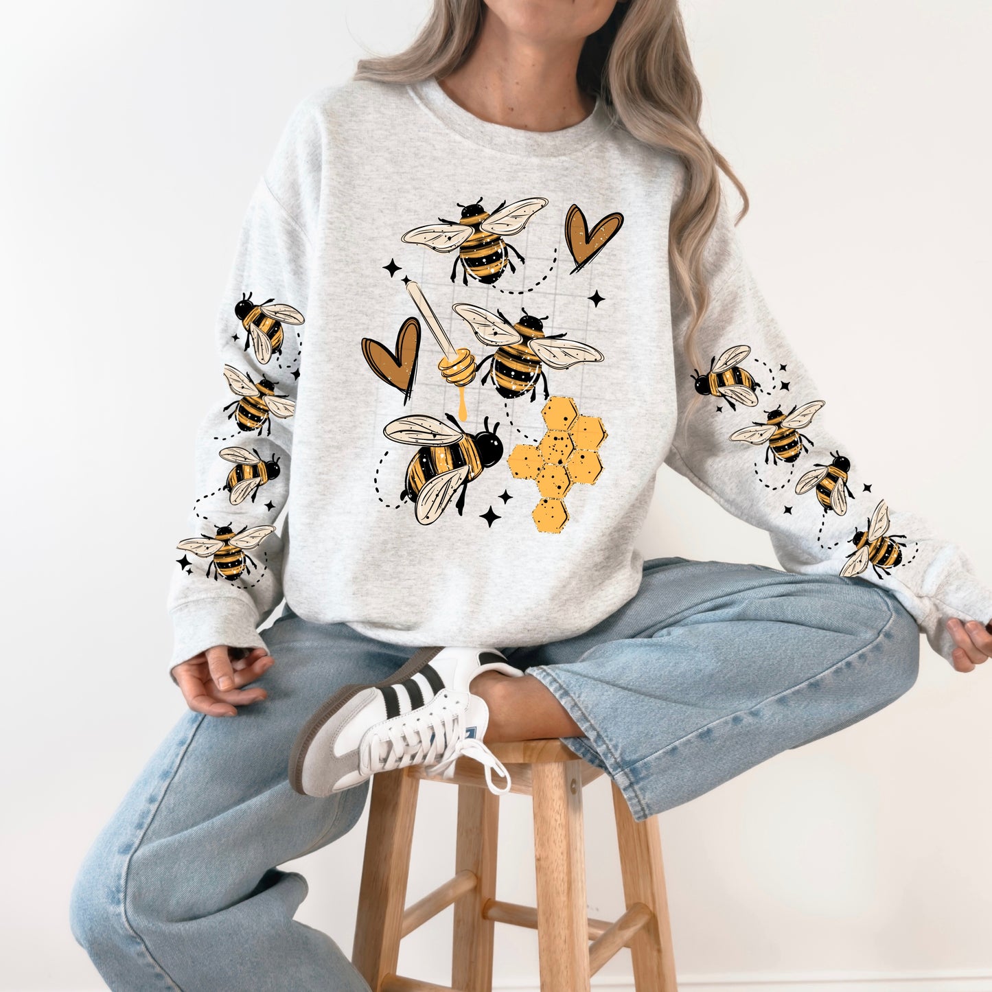 Bees with Honeycomb with Optional Sleeves