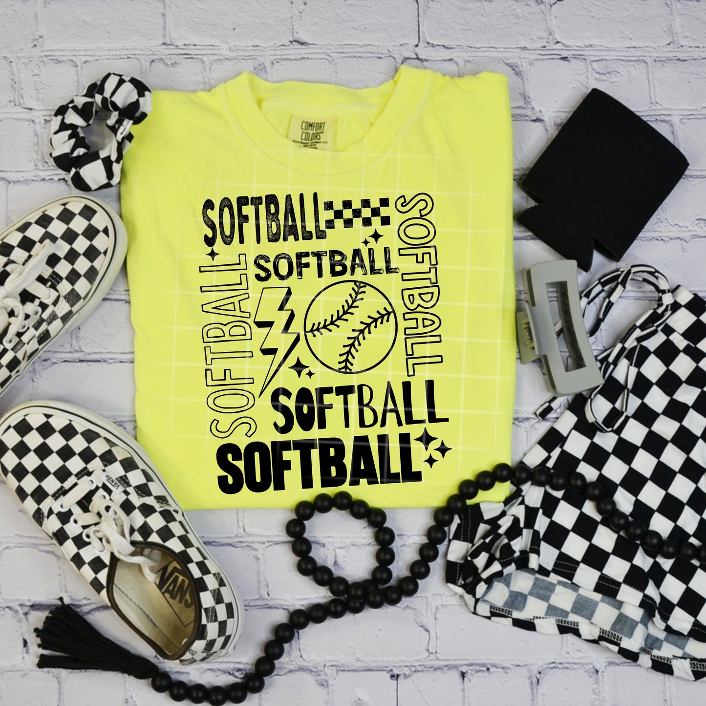 Softball Single Color Collage