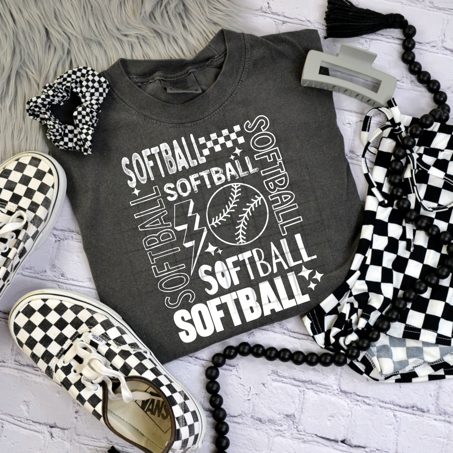 Softball Single Color Collage