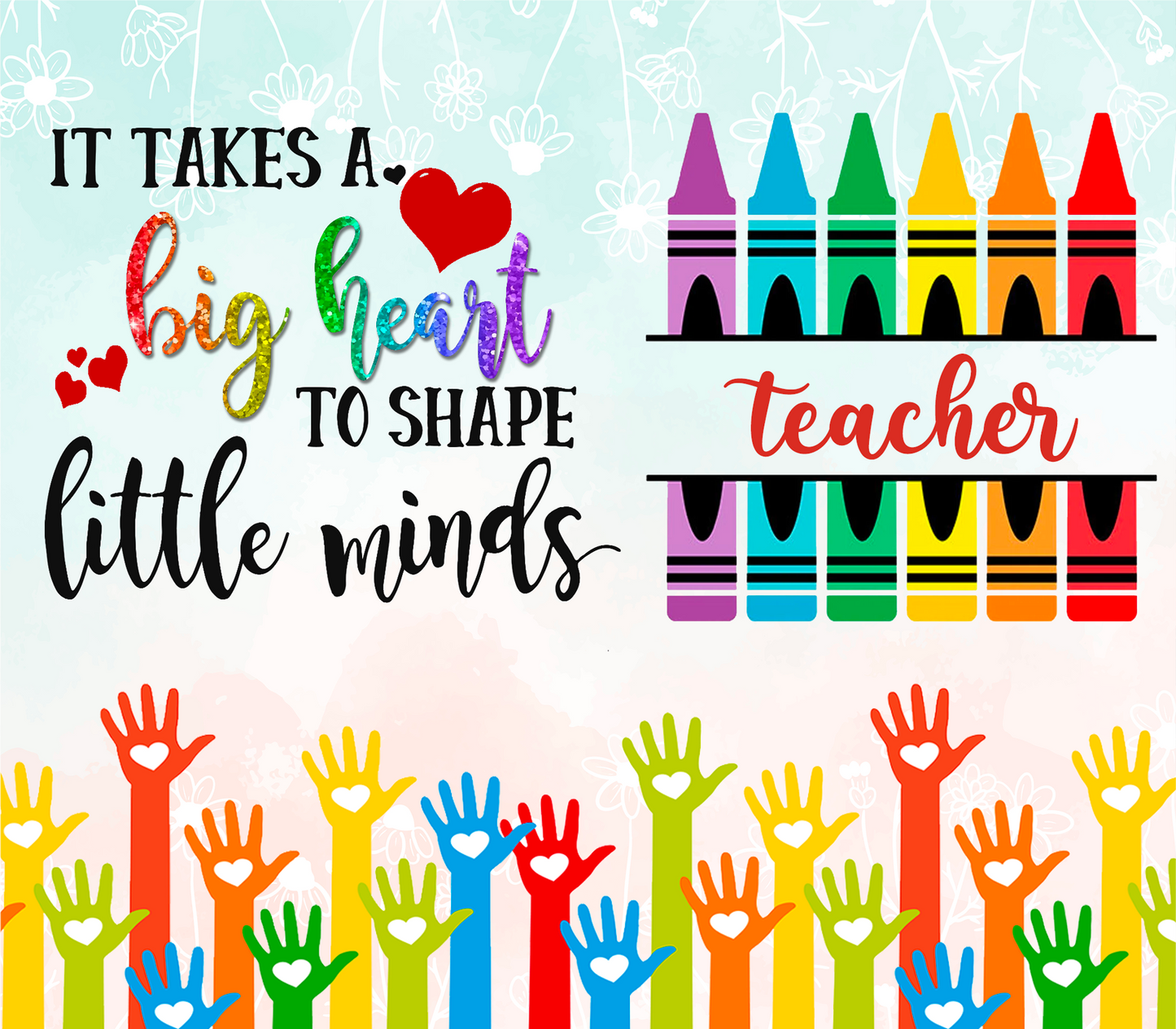 20 oz Sublimation Wraps-Teacher