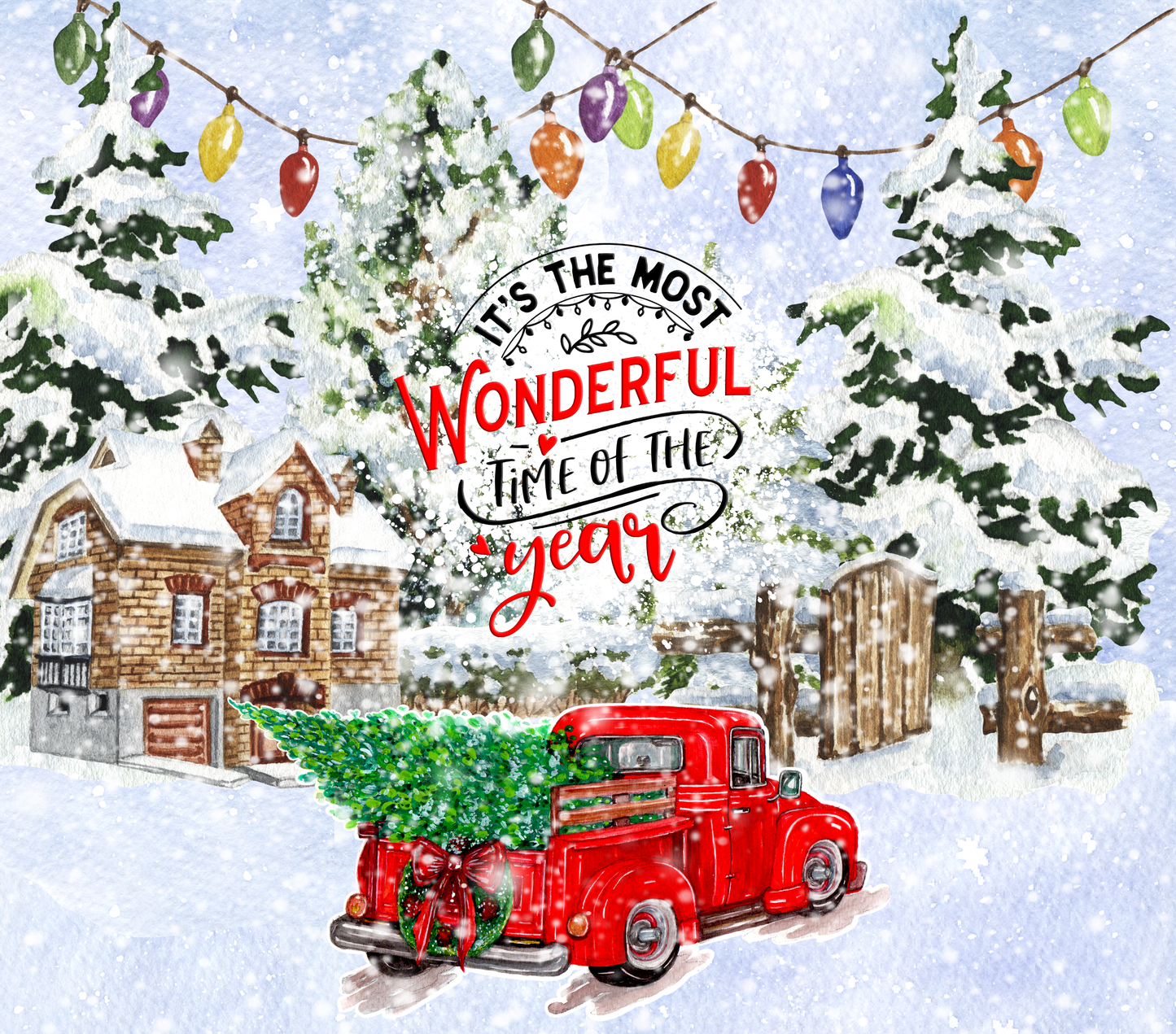 20 oz Sublimation Wraps-Christmas