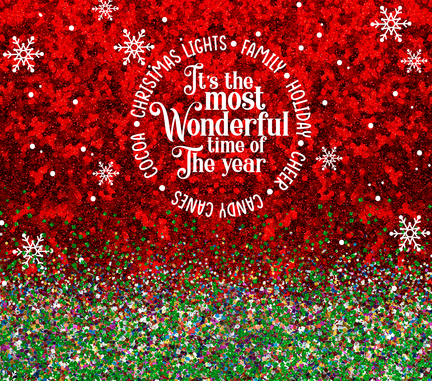 20 oz Sublimation Wraps-Christmas