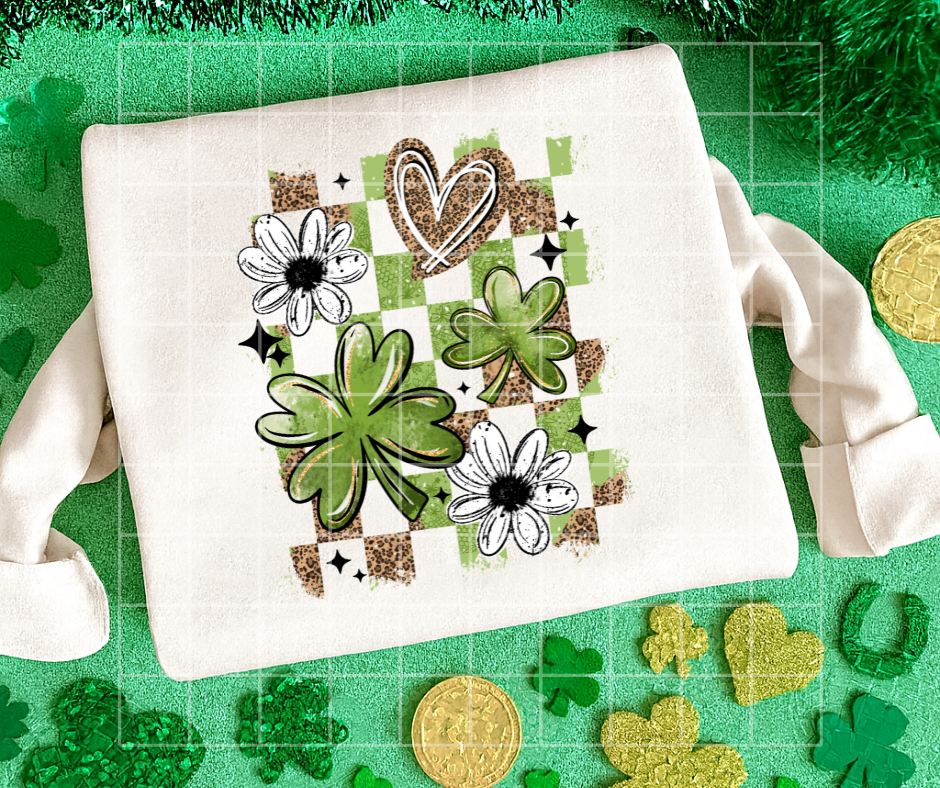 Leopard Shamrock Checker