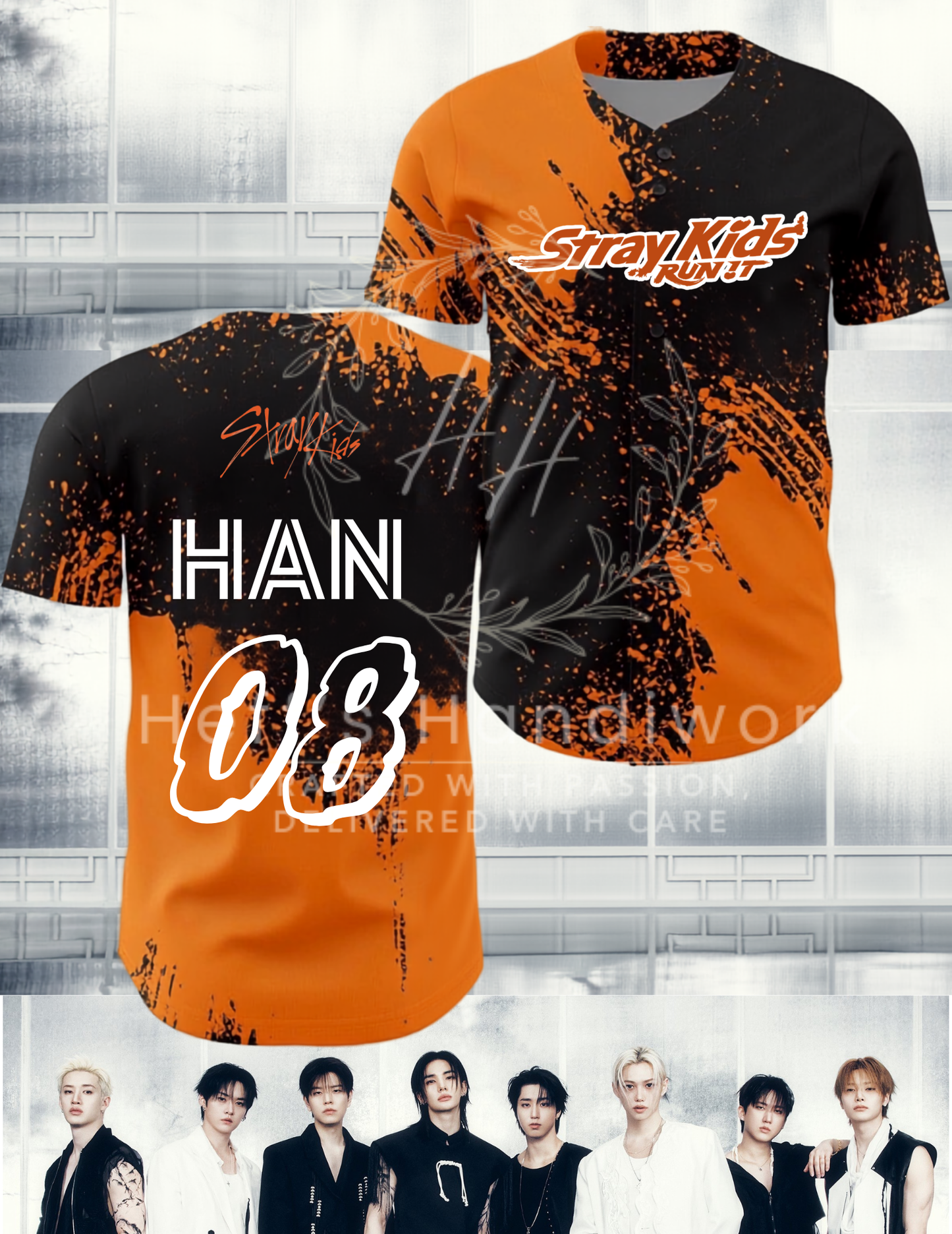 KPOP SKZ Baseball Jersey-PREORDER
