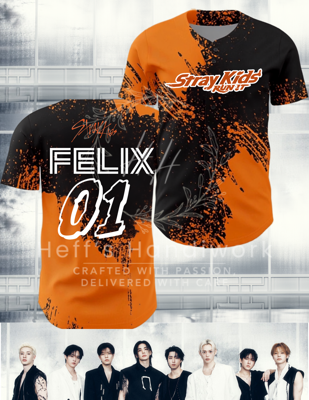 KPOP SKZ Baseball Jersey-PREORDER