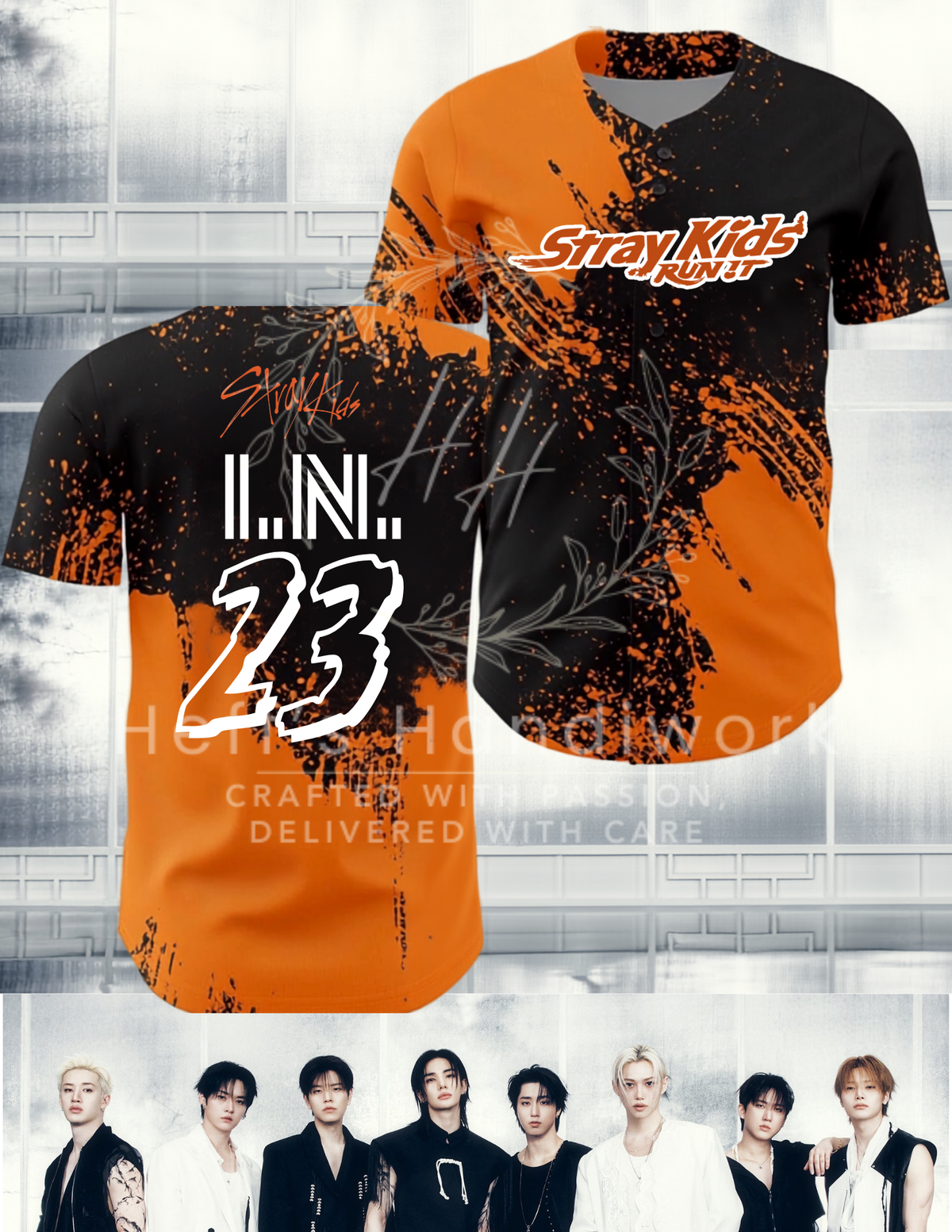 KPOP SKZ Baseball Jersey-PREORDER