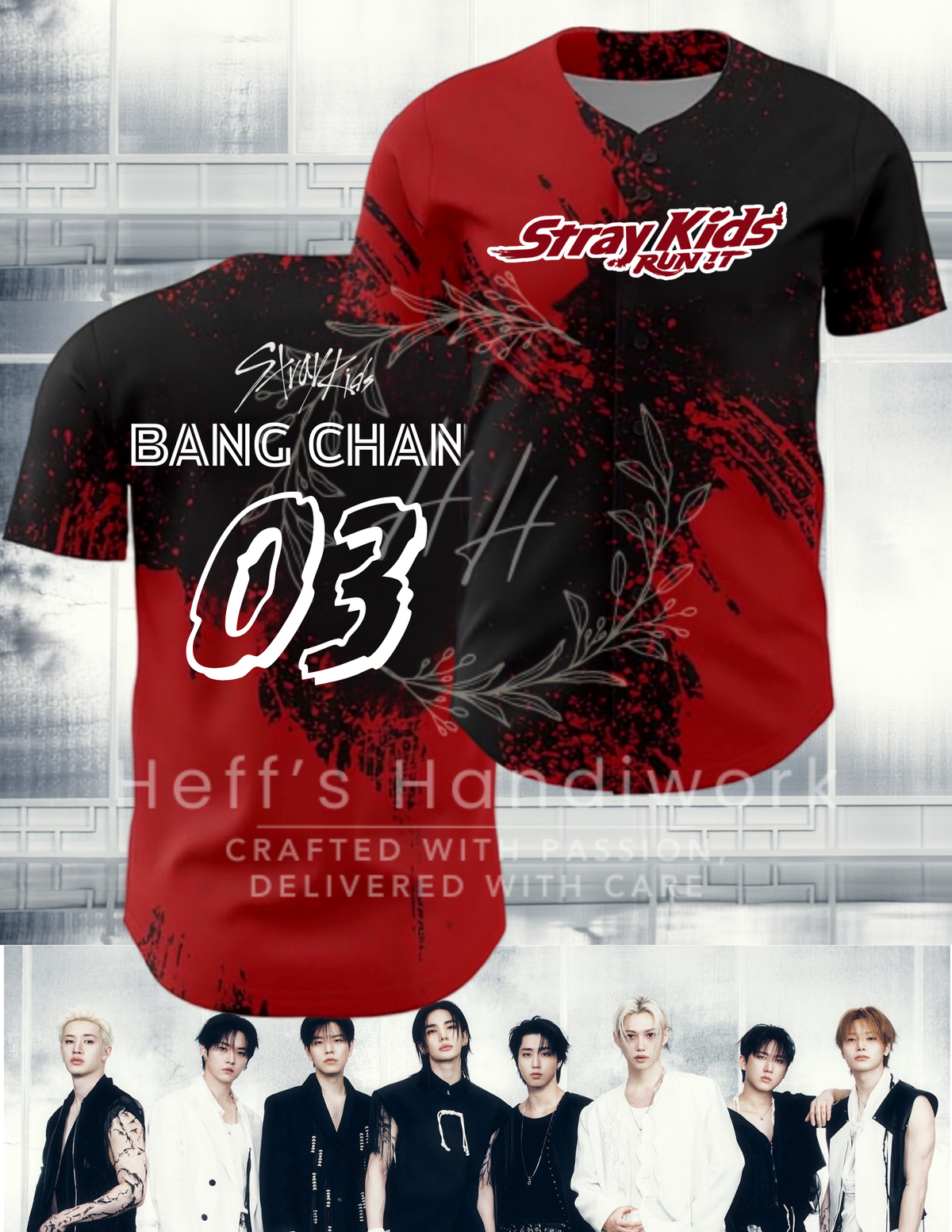 KPOP SKZ Baseball Jersey-PREORDER