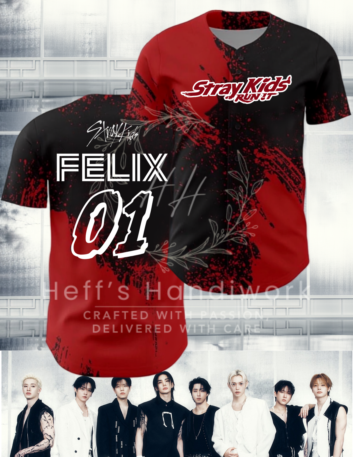 KPOP SKZ Baseball Jersey-PREORDER