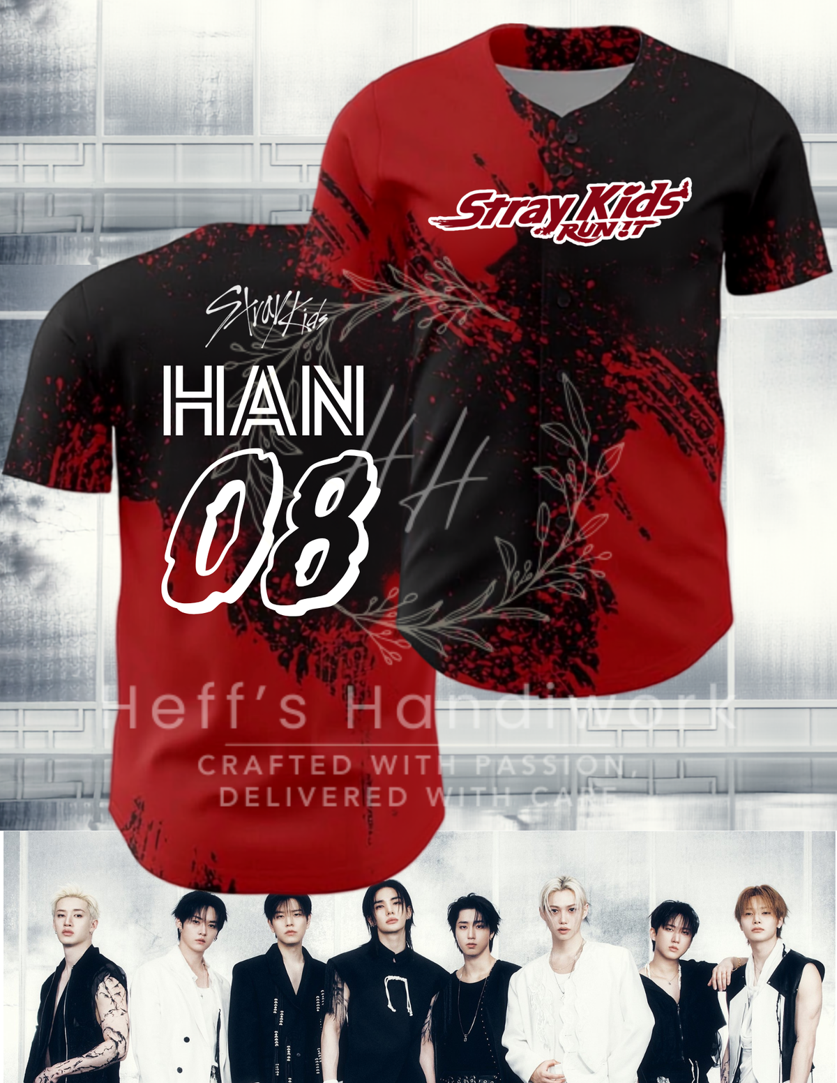KPOP SKZ Baseball Jersey-PREORDER