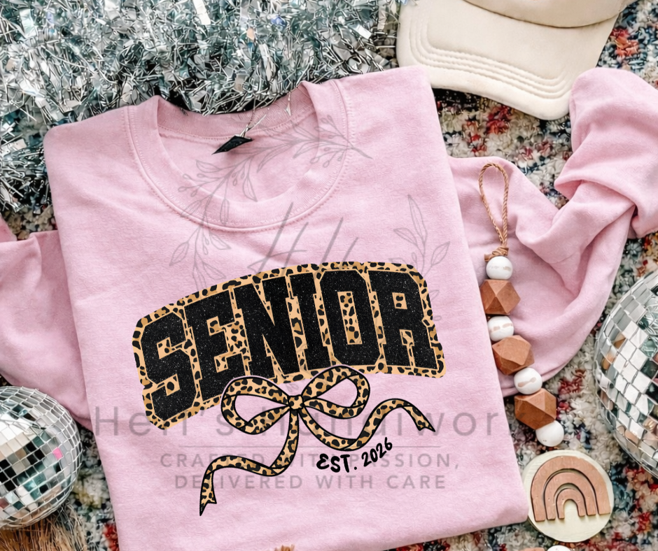Senior 2026 Leopard and Bow