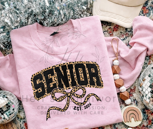 Senior 2026 Leopard and Bow