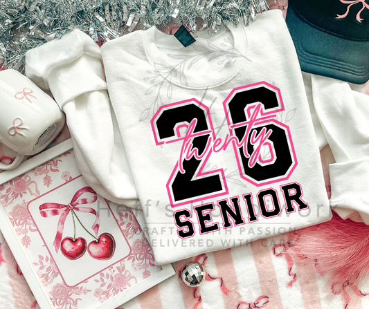 Senior 2026 Varsity Pink