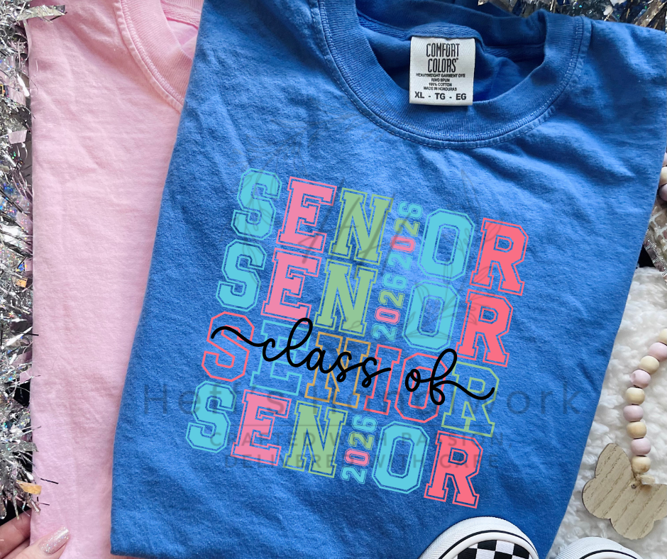 Senior Class of 2026 Pastel Grunge Quad