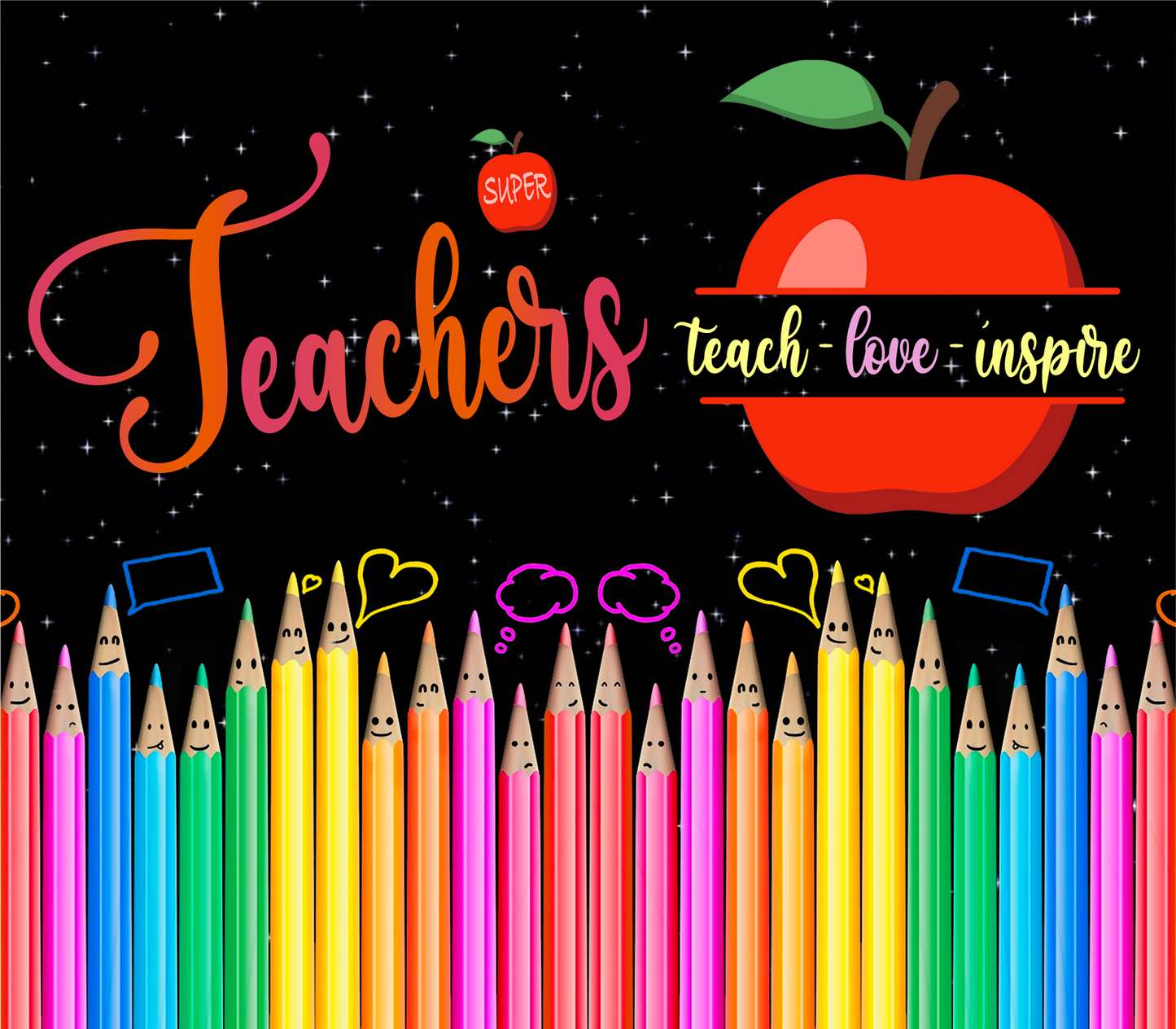 20 oz Sublimation Wraps-Teacher