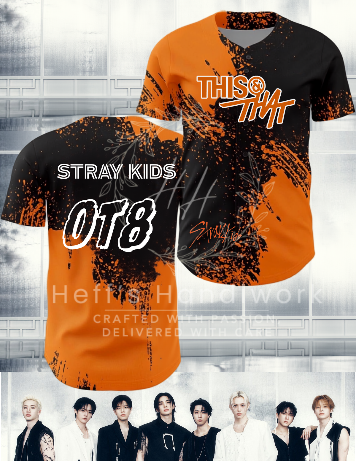 KPOP SKZ Baseball Jersey-PREORDER