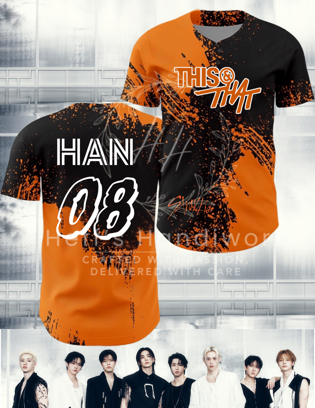 KPOP SKZ Baseball Jersey-PREORDER