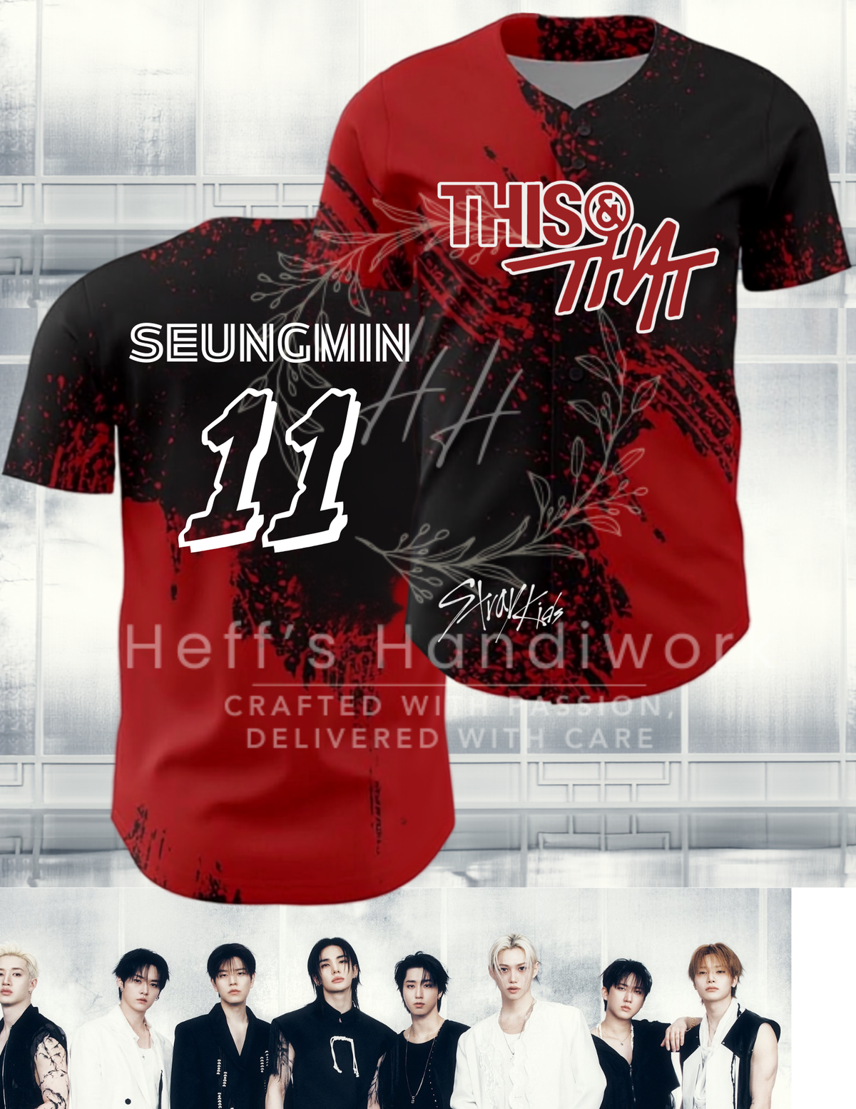 KPOP SKZ Baseball Jersey-PREORDER