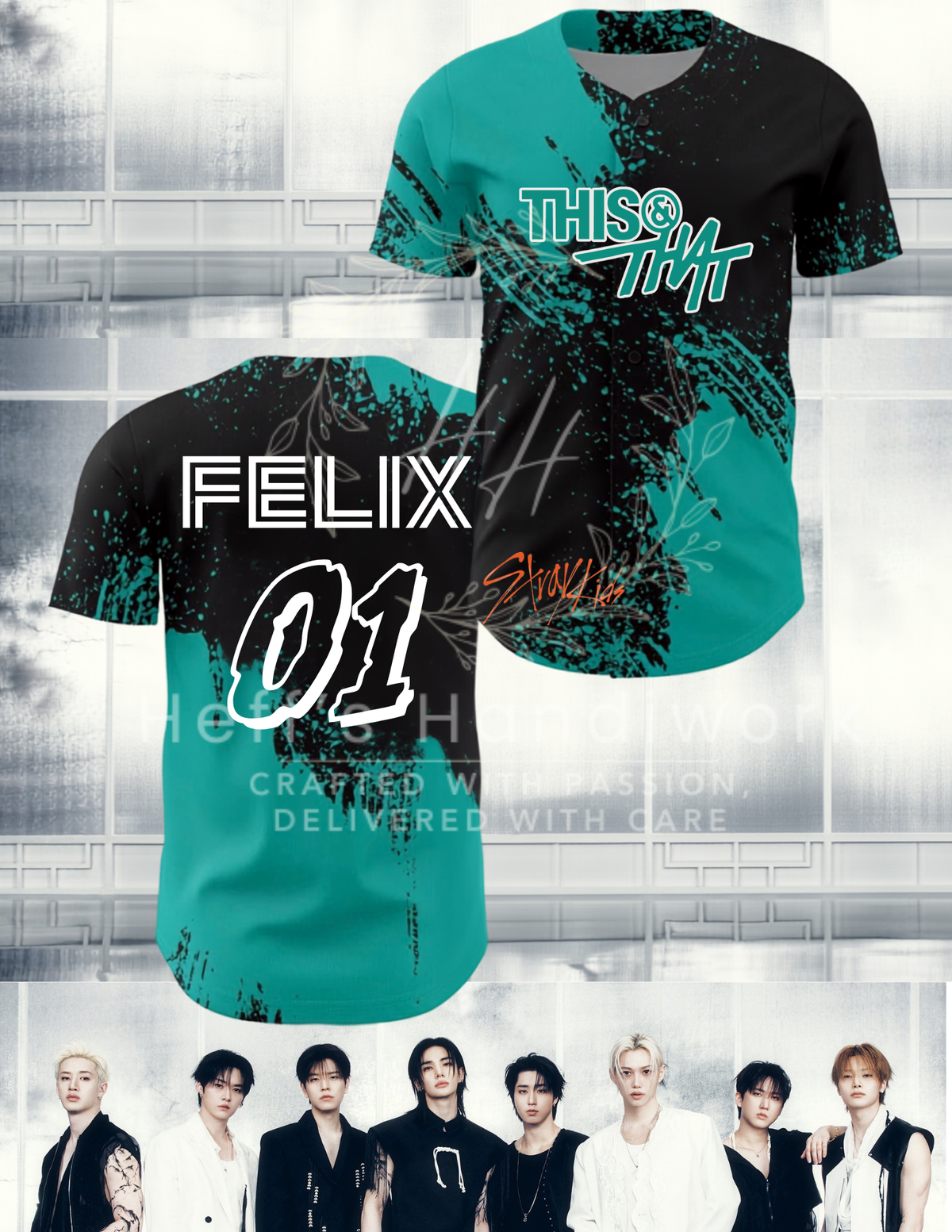 KPOP SKZ Baseball Jersey-PREORDER