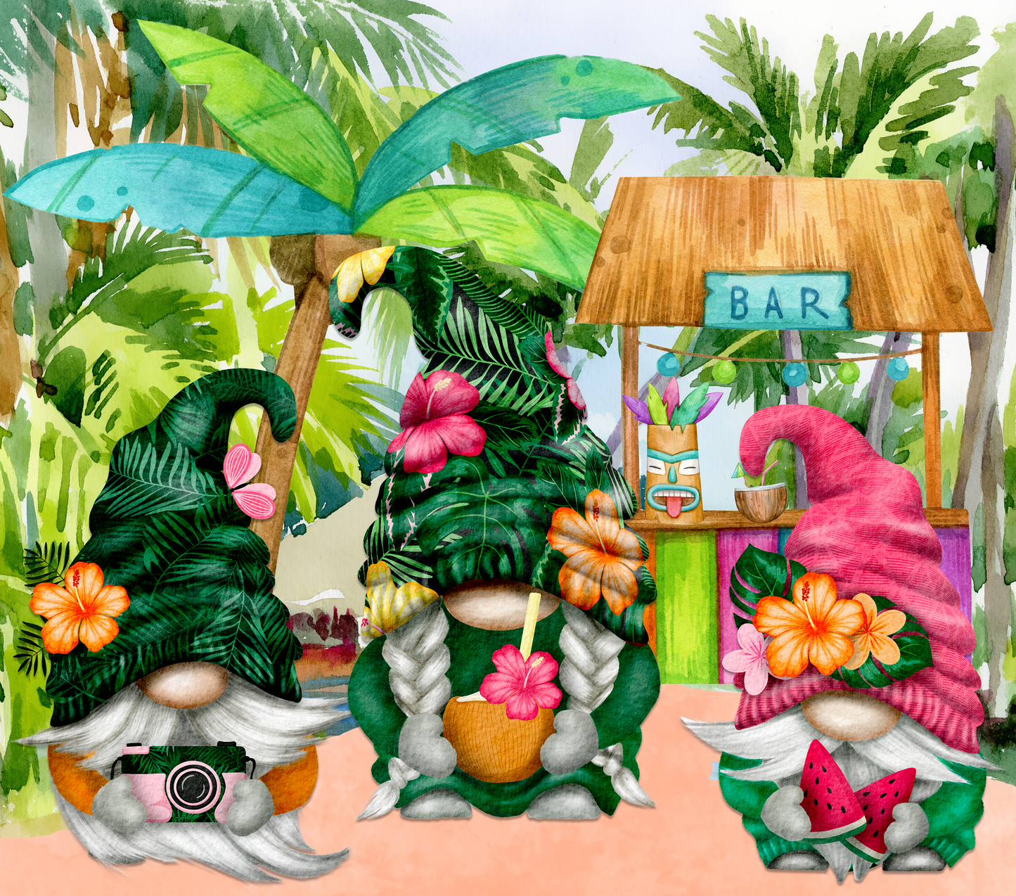 20 oz Sublimation Wraps-Gnomes